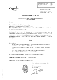 N°334-2024 DECISION Ligue Enseignement 2024